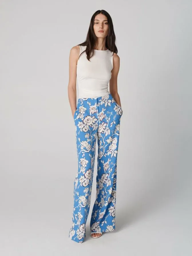 DVF Pants and Shorts Alexander Pants Heritage Vine Blue 8211 Women