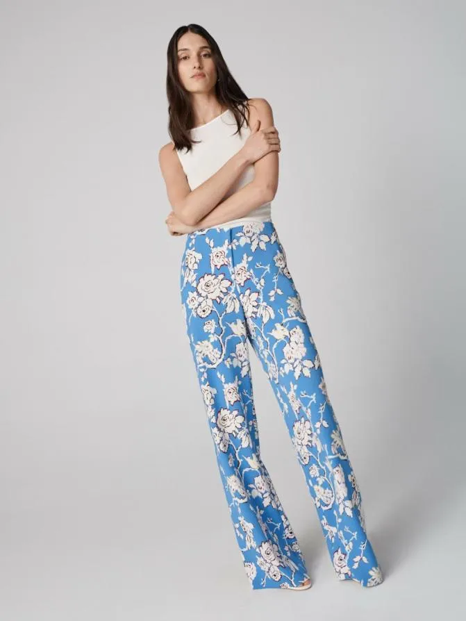 DVF Pants and Shorts Alexander Pants Heritage Vine Blue 8211 Women