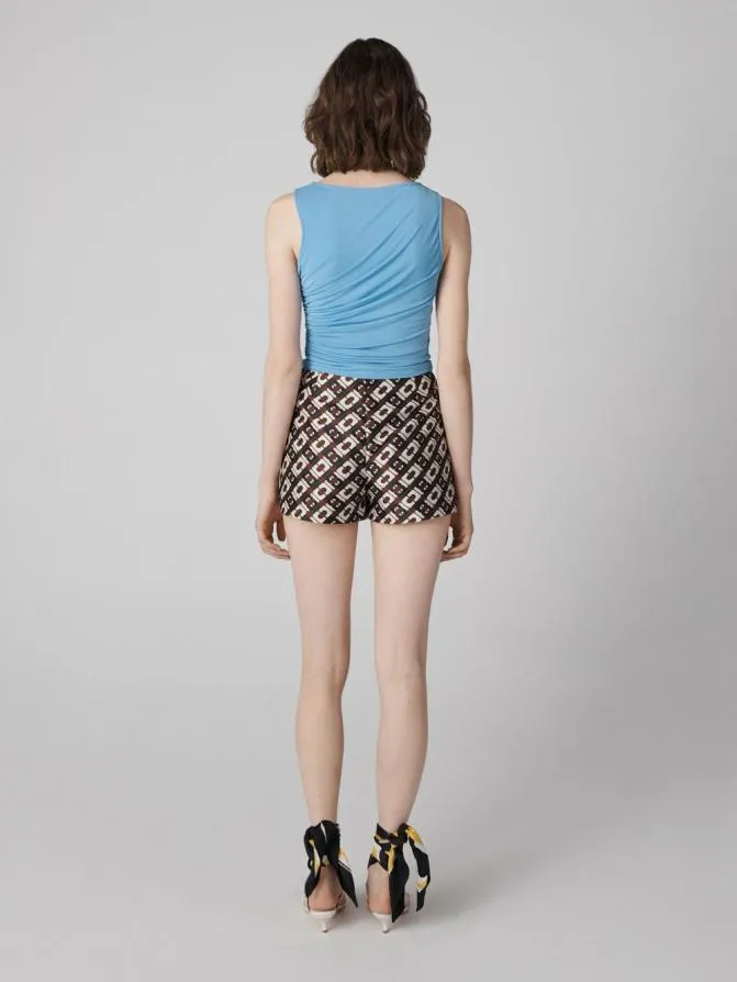 DVF Shirts and Tops Athena Top Signature Blue 8211 Women