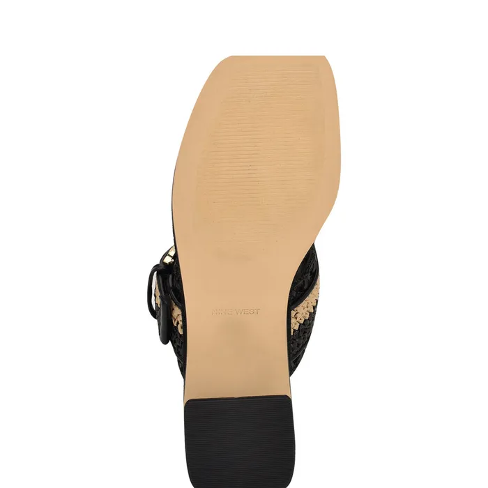 Ebels Block Heel Slide Sandals Ebels Block Heel Slide Sandals