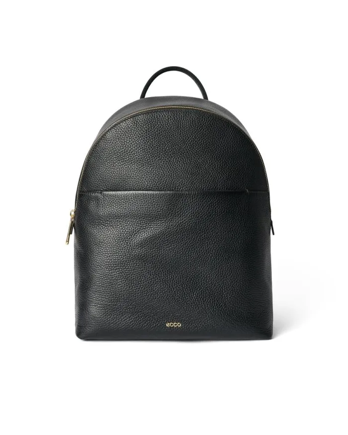 Ecco Backpacks Bags and Accessories ECCO Round Pack Pebbled Black