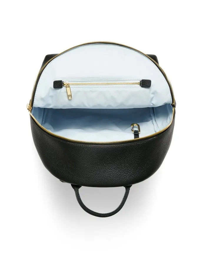 Ecco Backpacks Bags and Accessories ECCO Round Pack Pebbled Black Ecco Backpacks Bags and Accessories ECCO Round Pack Pebbled Black
