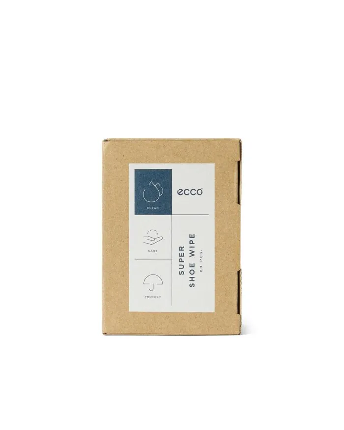 Ecco Shoe and Leather Care WomenMen ECCO Super Shoe Wipe 20 Pcs White Ecco Shoe and Leather Care WomenMen ECCO Super Shoe Wipe 20 Pcs White