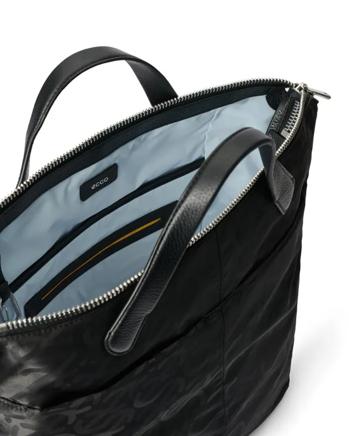 Ecco Totes and Handbags Bags and Accessories ECCO Tote Large Jacquard Wave Black Ecco Totes and Handbags Bags and Accessories ECCO Tote Large Jacquard Wave Black
