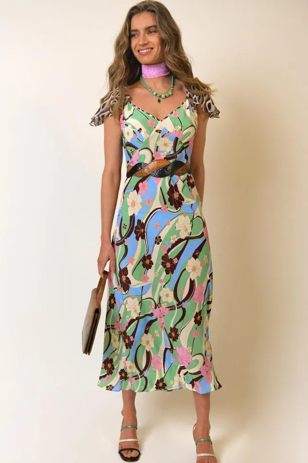 Effie Hibiscus Geo Mix Women RIXO Dresses