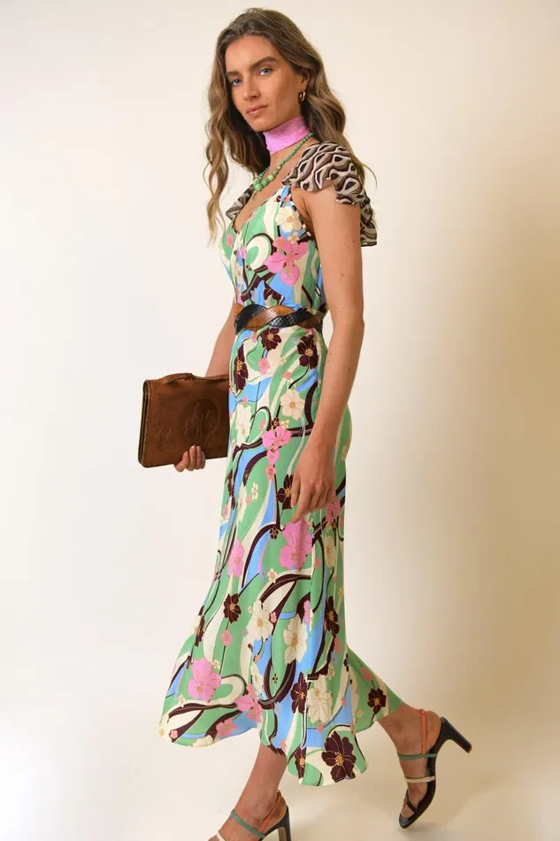 Effie Hibiscus Geo Mix Women RIXO Dresses Effie Hibiscus Geo Mix Women RIXO Dresses