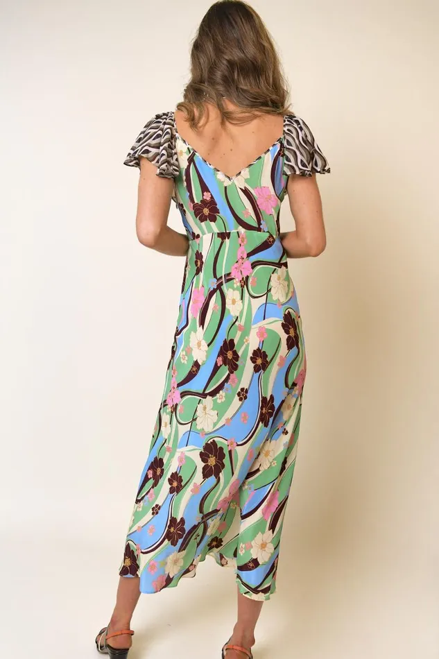 Effie Hibiscus Geo Mix Women RIXO Dresses Effie Hibiscus Geo Mix Women RIXO Dresses