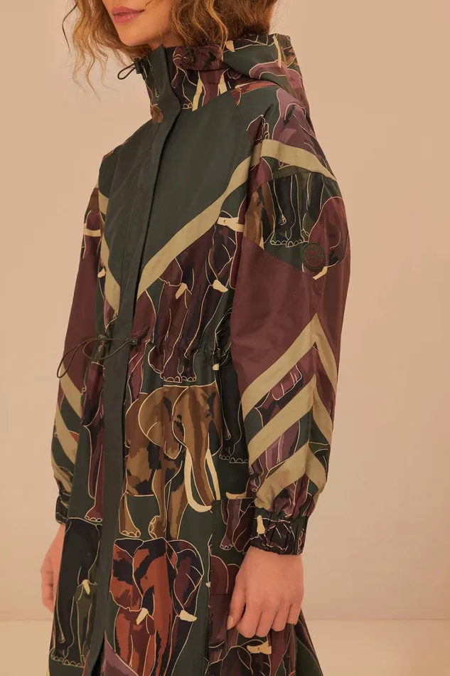 Elephants Maxi Raincoat Women FARM Rio Raincoats and Umbrellas Elephants Maxi Raincoat Women FARM Rio Raincoats and Umbrellas