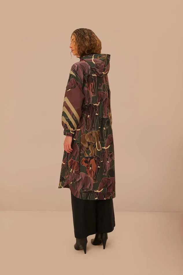 Elephants Maxi Raincoat Women FARM Rio Raincoats and Umbrellas Elephants Maxi Raincoat Women FARM Rio Raincoats and Umbrellas