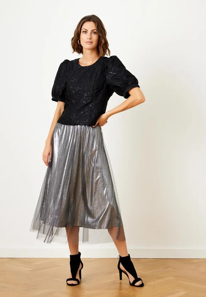 ELIANA BLOUSE 15406 999 Black 999 Women IN FRONT BLOUSES SHIRTS
