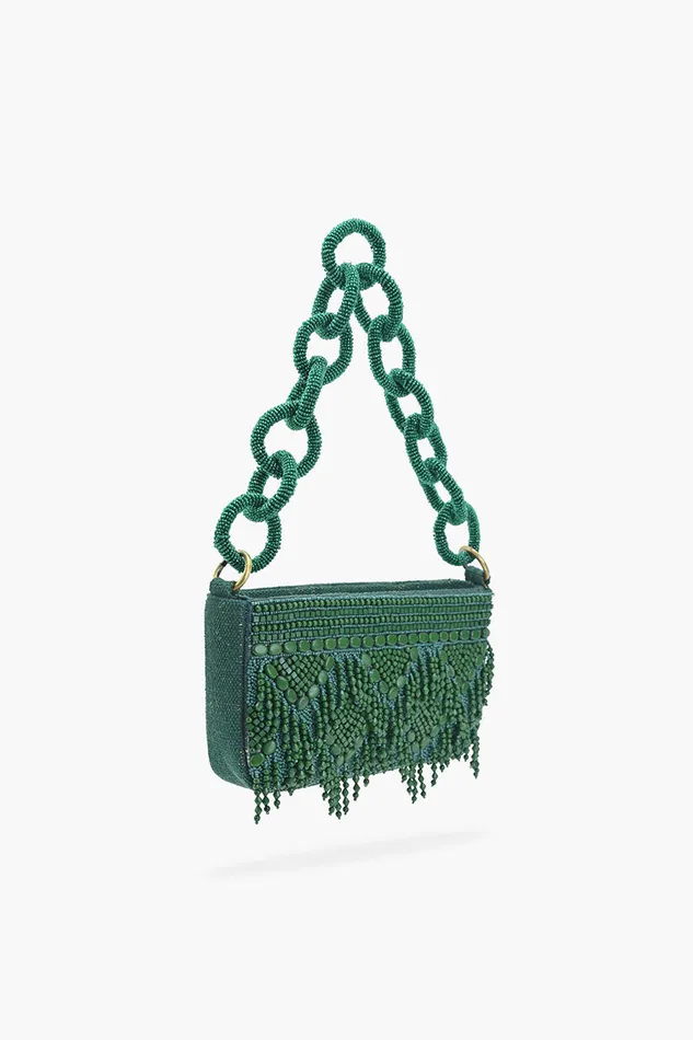 Emerald Eden Beaded Shoulder Bag Emerald Eden Beaded Shoulder Bag
