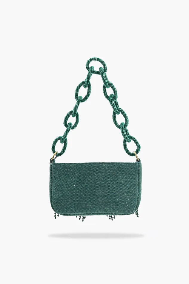 Emerald Eden Beaded Shoulder Bag Emerald Eden Beaded Shoulder Bag