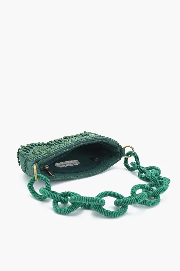 Emerald Eden Beaded Shoulder Bag Emerald Eden Beaded Shoulder Bag