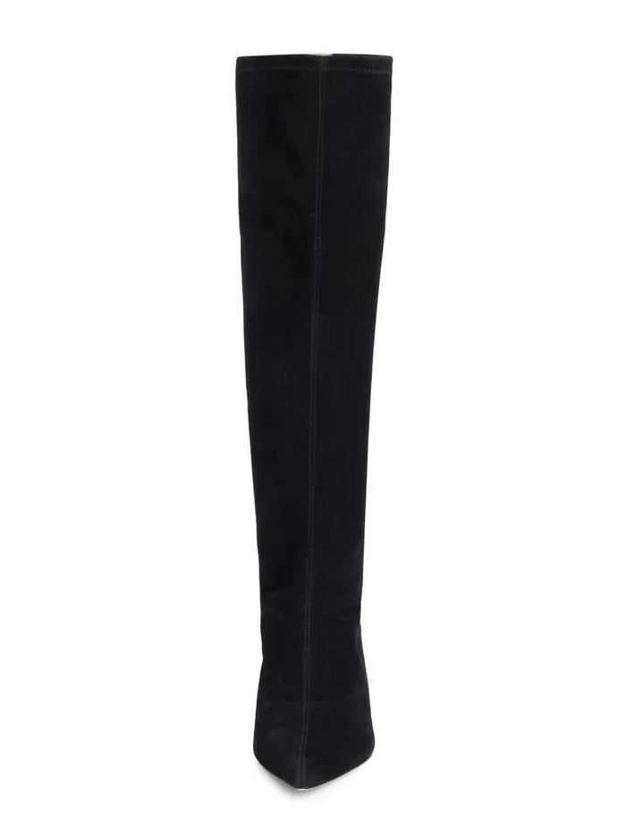 Emilie Suede KittenHeel Boot Black Suede Women L039Agence Boots and Booties Emilie Suede KittenHeel Boot Black Suede Women L039Agence Boots and Booties
