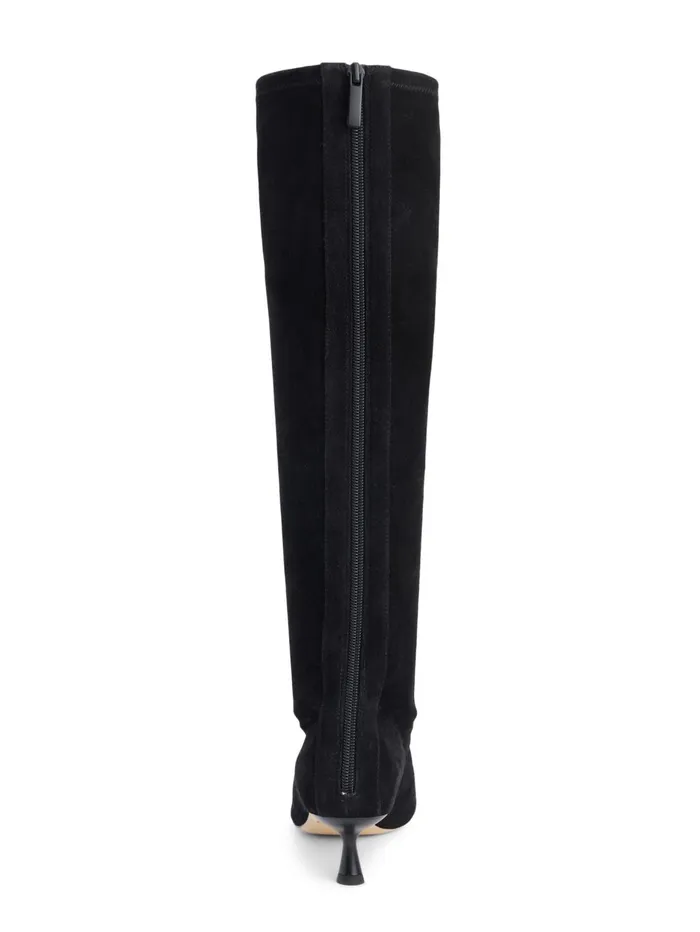 Emilie Suede KittenHeel Boot Black Suede Women L039Agence Boots and Booties Emilie Suede KittenHeel Boot Black Suede Women L039Agence Boots and Booties