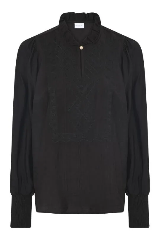 EMMA BLOUSE 16460 999 Black 999 Women IN FRONT BLOUSES SHIRTS