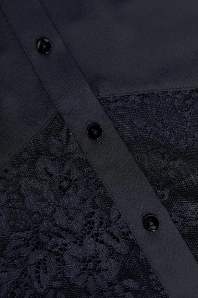 Emmelina Lace TieNeck Blouse Black Women L039Agence Blouses and Tops Emmelina Lace TieNeck Blouse Black Women L039Agence Blouses and Tops