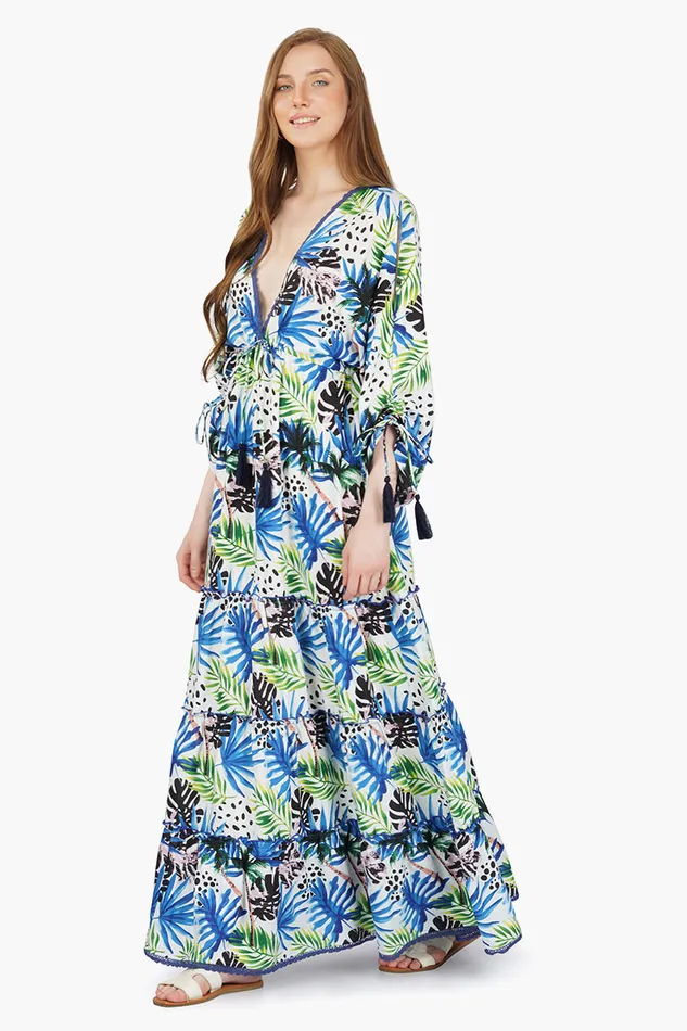 Eva Forest Printed Maxi Dress Eva Forest Printed Maxi Dress
