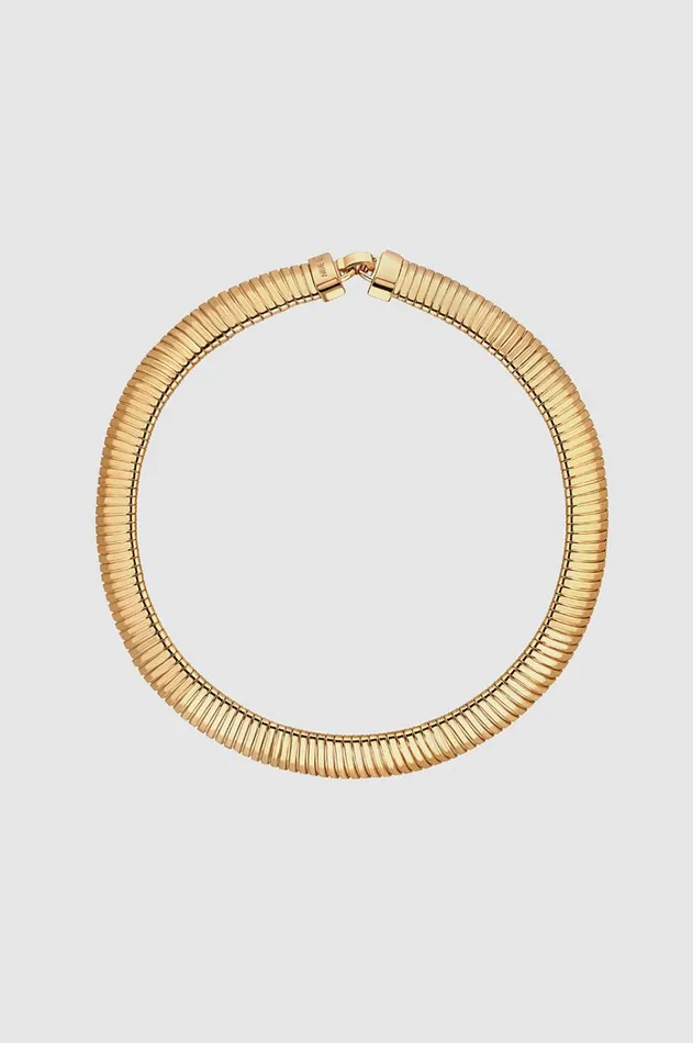Fashion Jewelry Women ANINE BING Coil Chain Necklace 8211 Gold