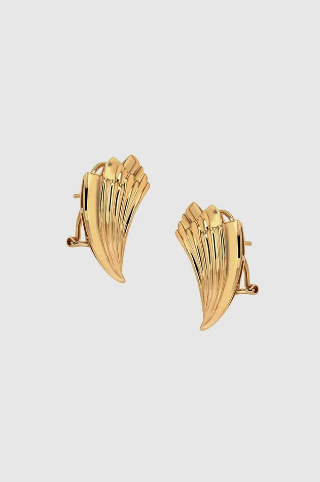 Fashion Jewelry Women ANINE BING Fan Earrings 8211 Gold