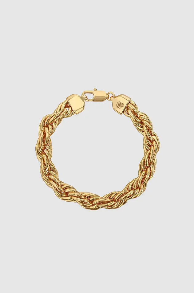 Fashion Jewelry Women ANINE BING Twist Rope Bracelet 8211 Gold
