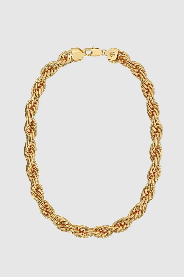 Fashion Jewelry Women ANINE BING Twist Rope Necklace 8211 Gold