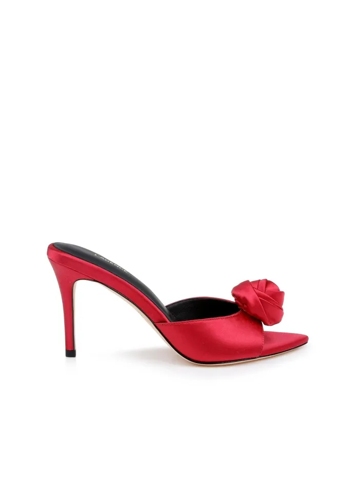Felice Satin Sandal Red Satin Women L039Agence Sandals and Wedges
