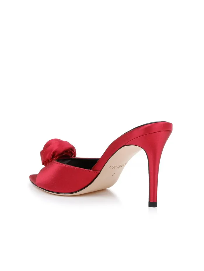 Felice Satin Sandal Red Satin Women L039Agence Sandals and Wedges Felice Satin Sandal Red Satin Women L039Agence Sandals and Wedges