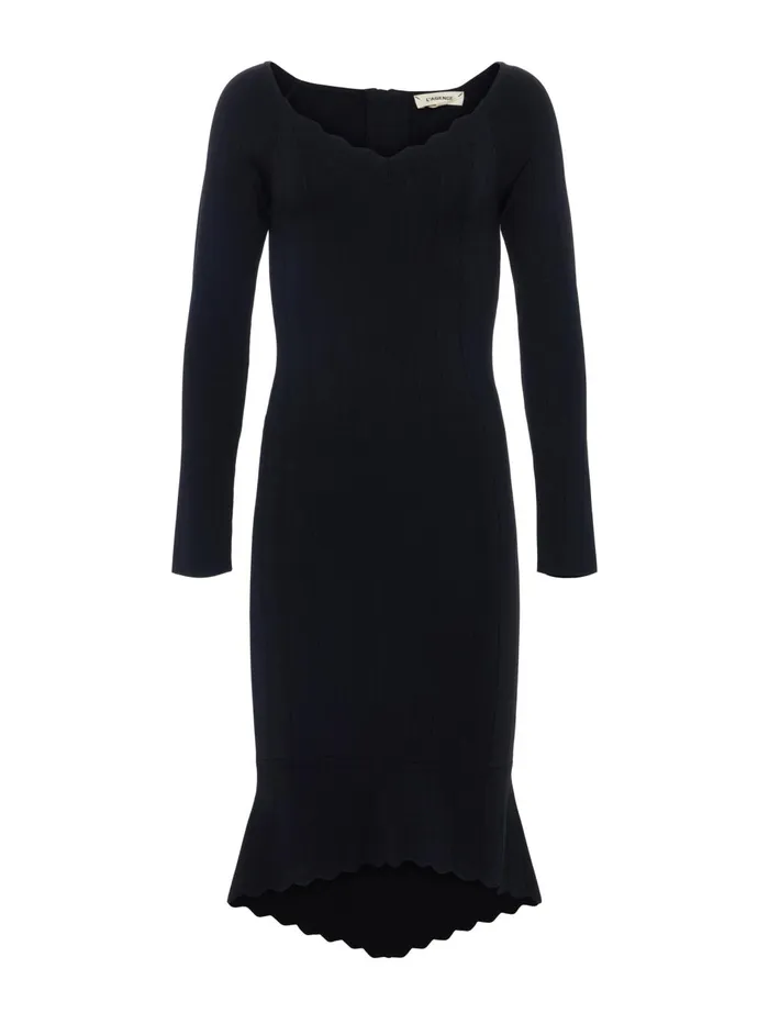 Felizia Dress Black Women L039Agence Knitwear Felizia Dress Black Women L039Agence Knitwear