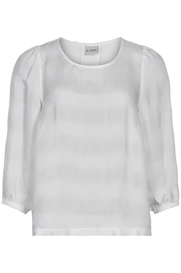 FILLA BLOUSE 14930 010 White 010 Women IN FRONT BLOUSES SHIRTS