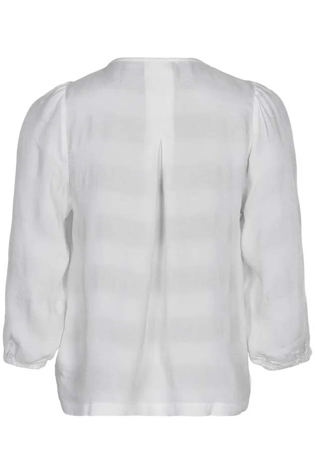 FILLA BLOUSE 14930 010 White 010 Women IN FRONT BLOUSES SHIRTS
