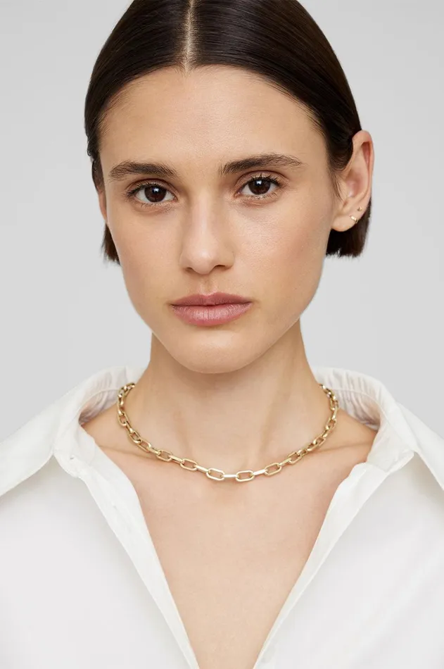 Fine Jewelry Women ANINE BING Link Necklace 8211 14k Gold