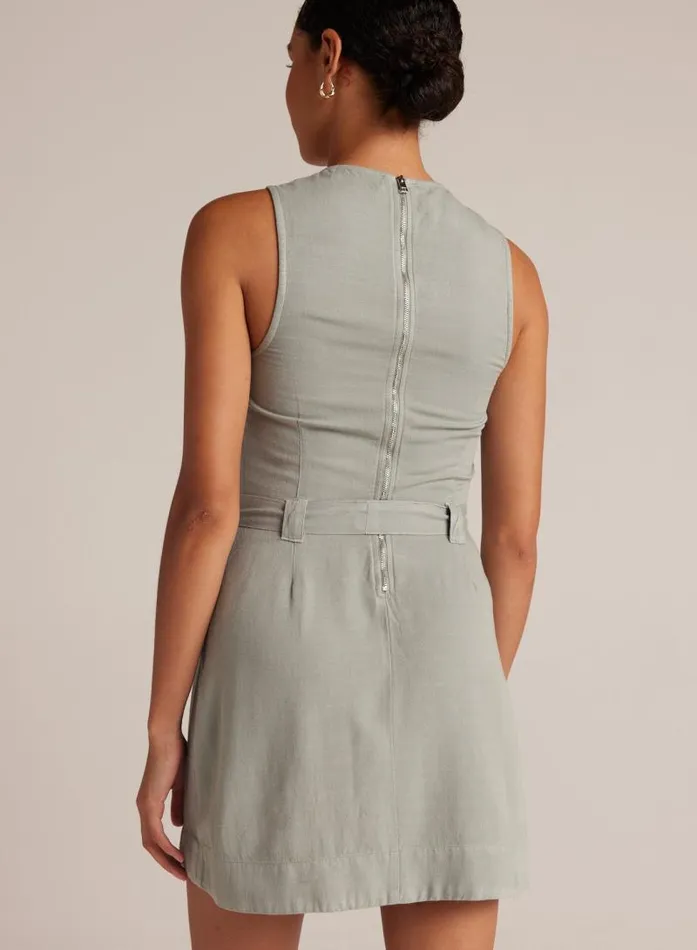 Fitted Zip Back Dress 8211 Sage Oasis Women Bella Dahl Mini Dresses Fitted Zip Back Dress 8211 Sage Oasis Women Bella Dahl Mini Dresses