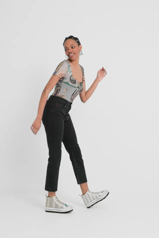 Flared Ankle Grazer Jeans Women Desigual Jeans
