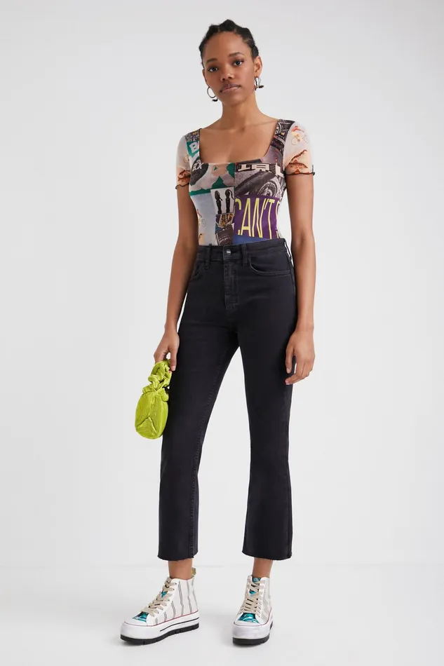 Flared Ankle Grazer Jeans Women Desigual Jeans