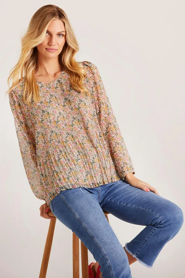 FLASH PLISSE BLOUSE 14906 000 Multicolour 000 Women IN FRONT BLOUSES SHIRTS