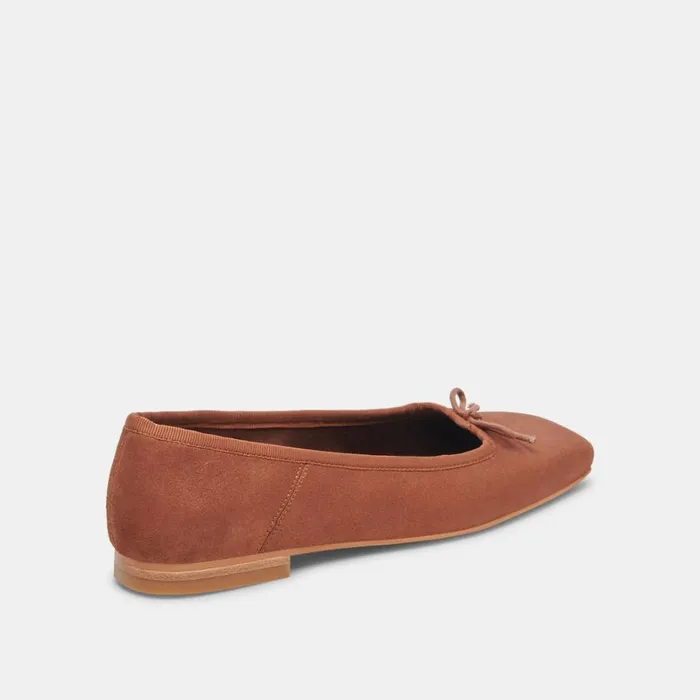 Flats and Loafers Women Dolce Vita Anisa Wide Ballet Flats Copper Metallic Suede