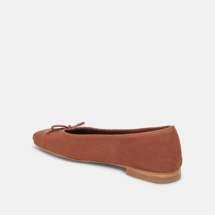 Flats and Loafers Women Dolce Vita Anisa Wide Ballet Flats Copper Metallic Suede