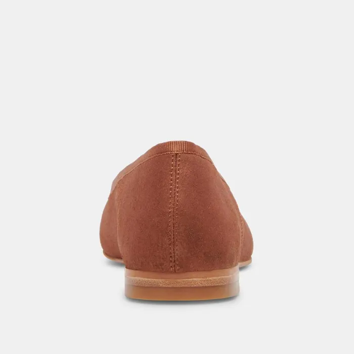 Flats and Loafers Women Dolce Vita Anisa Wide Ballet Flats Copper Metallic Suede