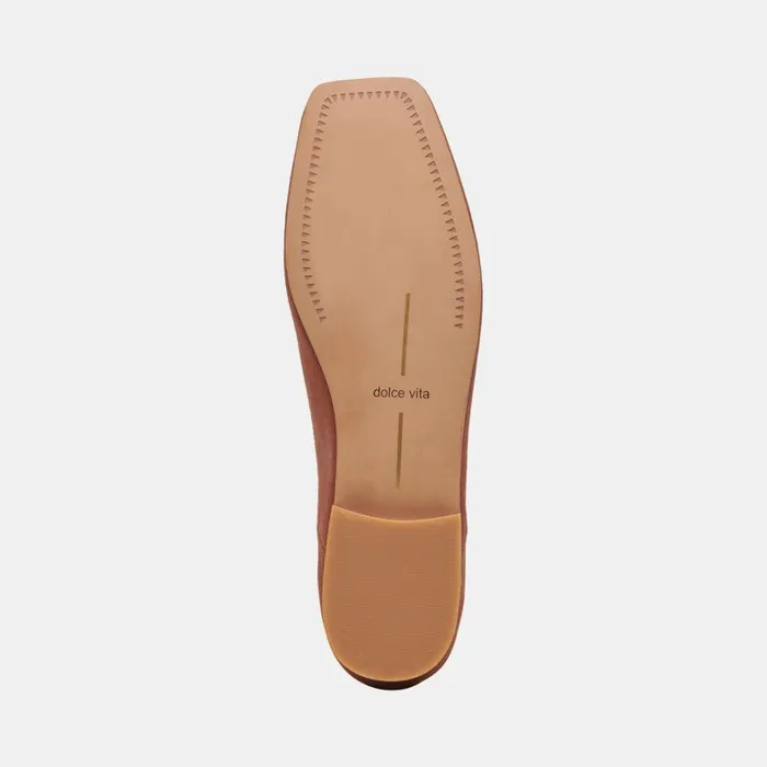 Flats and Loafers Women Dolce Vita Anisa Wide Ballet Flats Copper Metallic Suede
