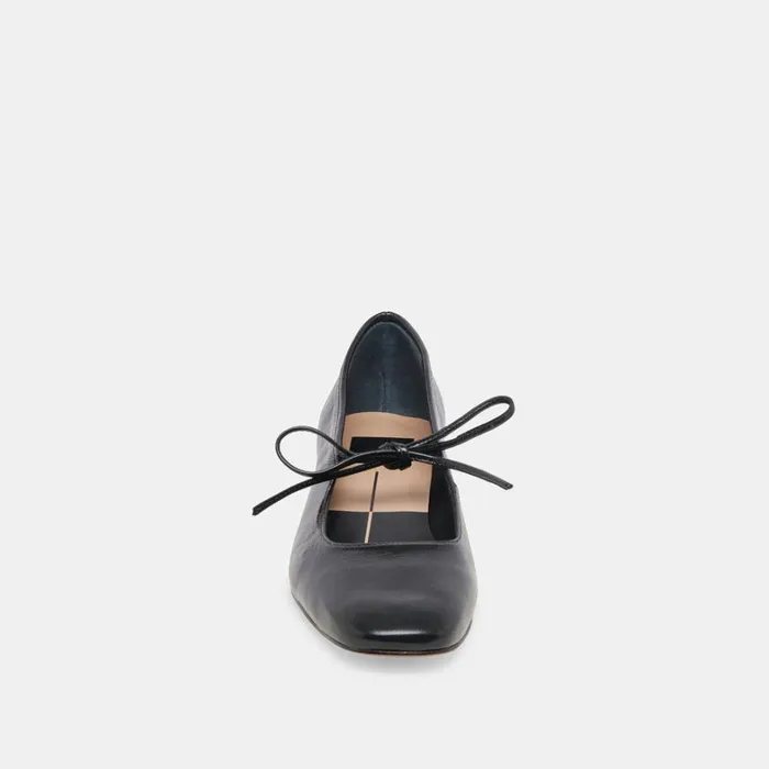 Flats and Loafers Women Dolce Vita Ardien Heels Midnight Crinkle Patent