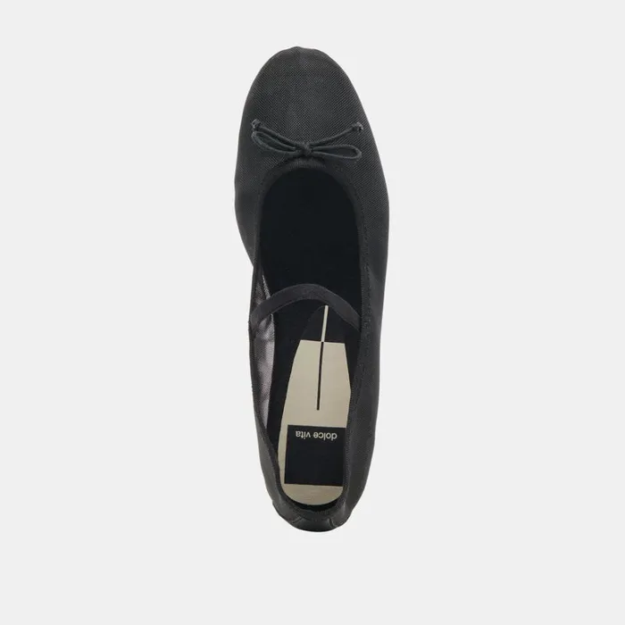 Flats and Loafers Women Dolce Vita Cadel Ballet Flats Onyx Mesh