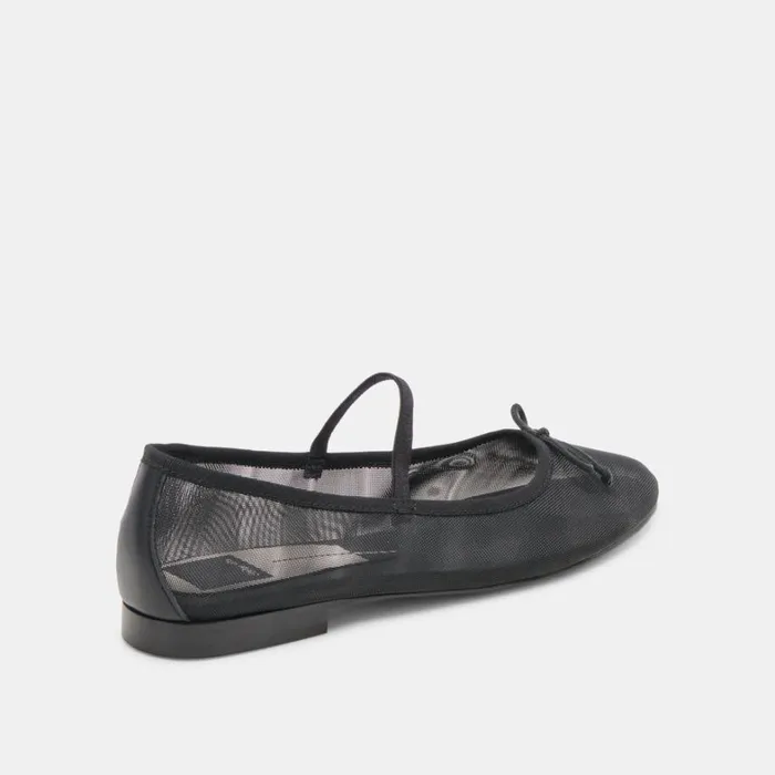 Flats and Loafers Women Dolce Vita Cadel Ballet Flats Onyx Mesh
