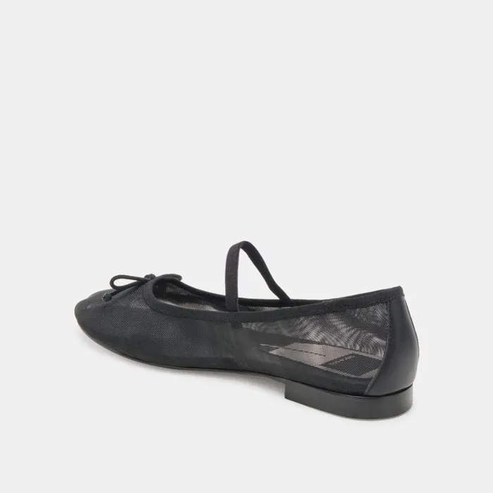 Flats and Loafers Women Dolce Vita Cadel Ballet Flats Onyx Mesh