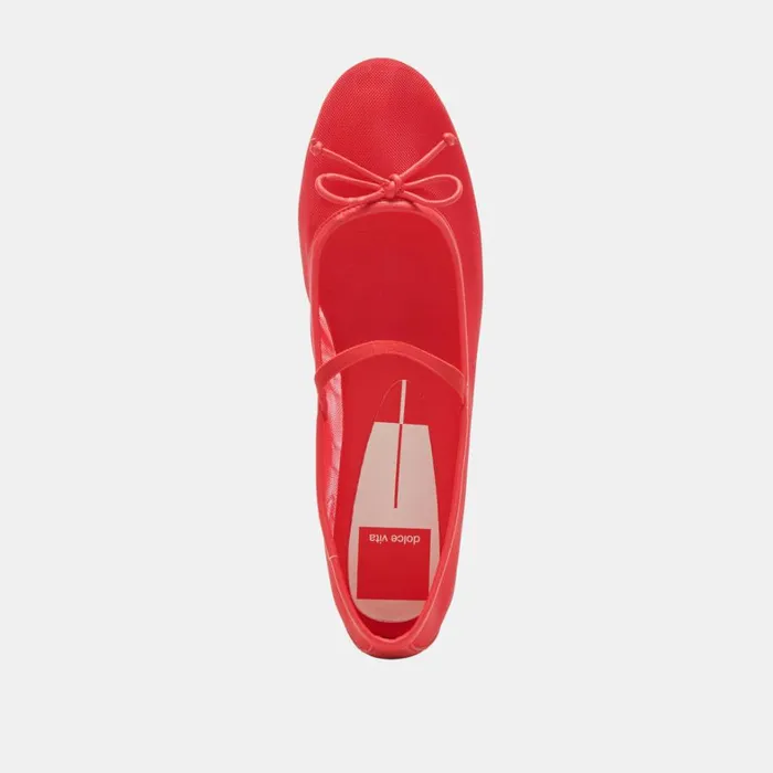 Flats and Loafers Women Dolce Vita Cadel Ballet Flats Red Mesh