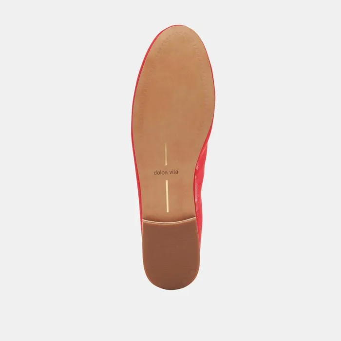 Flats and Loafers Women Dolce Vita Cadel Ballet Flats Red Mesh