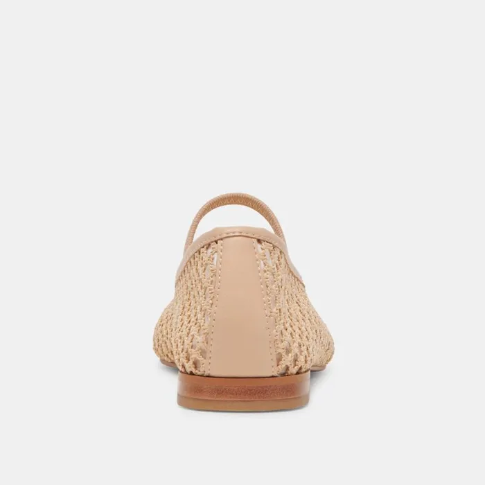 Flats and Loafers Women Dolce Vita Carin Raffia Ballet Flats Lt Natural Raffia