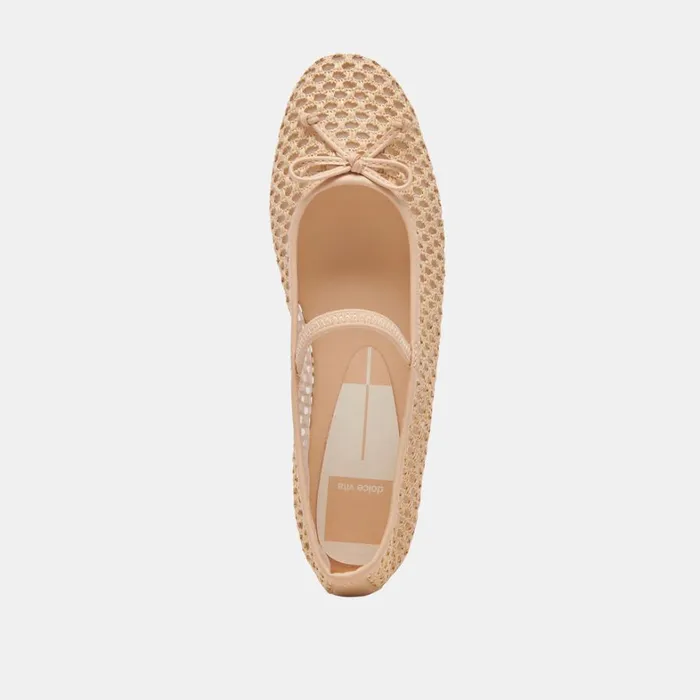 Flats and Loafers Women Dolce Vita Carin Raffia Ballet Flats Lt Natural Raffia