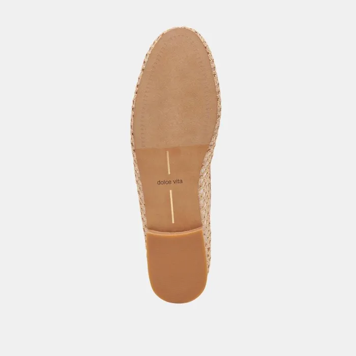 Flats and Loafers Women Dolce Vita Carin Raffia Ballet Flats Lt Natural Raffia