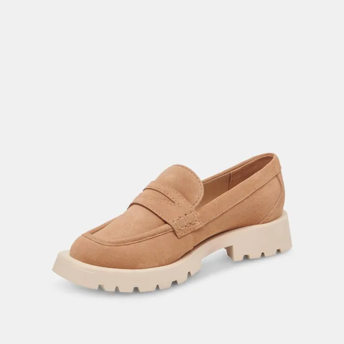 Flats and Loafers Women Dolce Vita Elias Flats Toffee Suede
